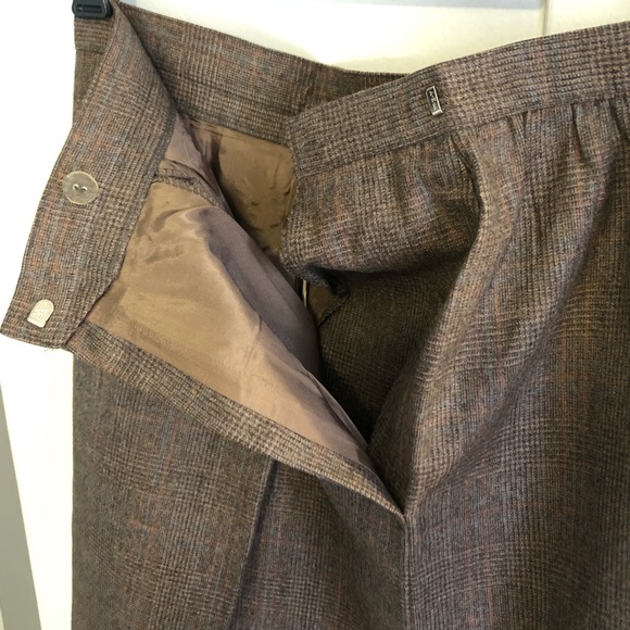 1980’s pinup ILGWU Vintage wool a-line high waist skirt - Picture 6 of 8